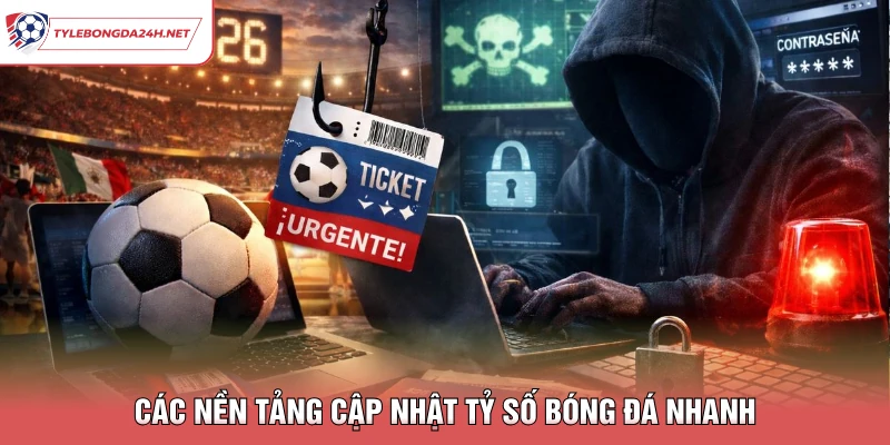 Các nền tảng cập nhật tỷ số bóng đá nhanh