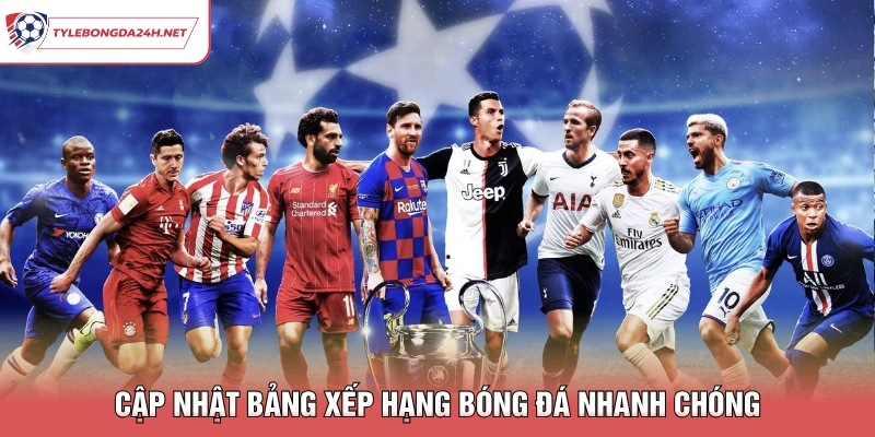 Cập nhật Bảng Xếp Hạng bóng đá nhanh chóng