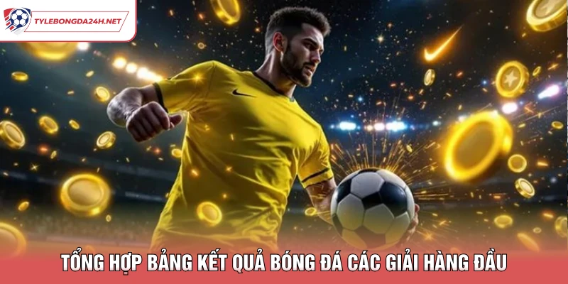 Tổng hợp bảng kết quả bóng đá các giải hàng đầu